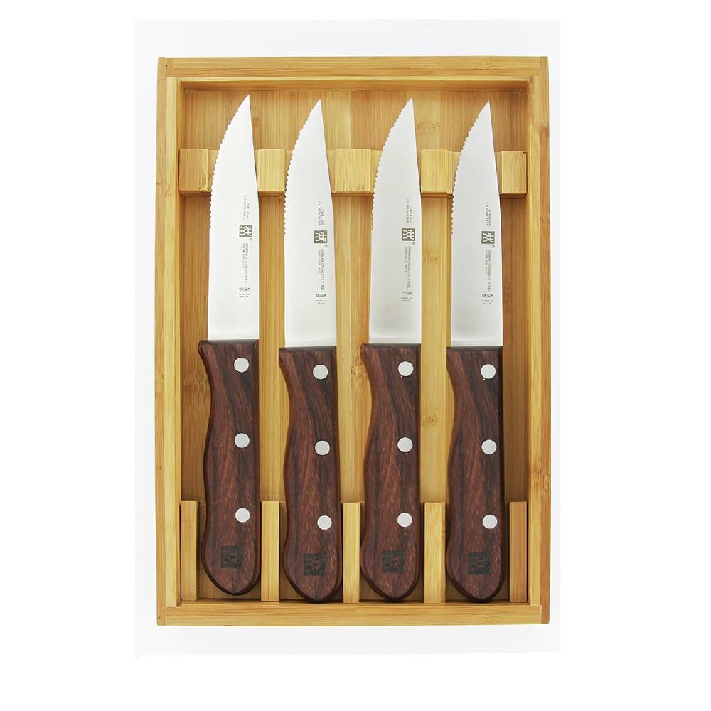 ZWILLING J.A. HENCKELS STEAK KNIFE一式 ZWILLING HENCKELS 4-Piece Steakhouse Steak Knife Set with